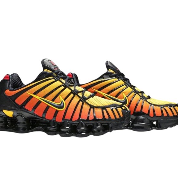 Nike Shox TL Sunrise Gradient Black/Amarillo Mens Running Shoes AV3595 004 (NEW) main image 6